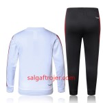 Børn AC Milan Sweatshirt Dragt 2017-18 Hvid